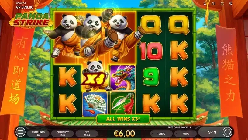 Panda Strike slot screenshot 4