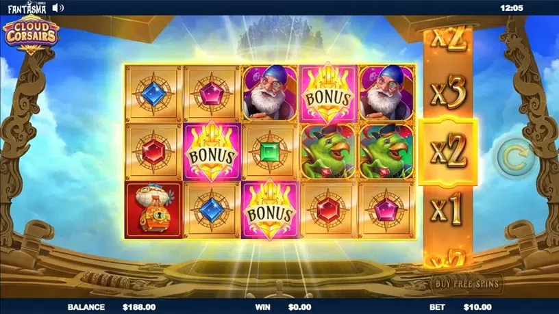 Cloud Corsairs slot screenshot 3