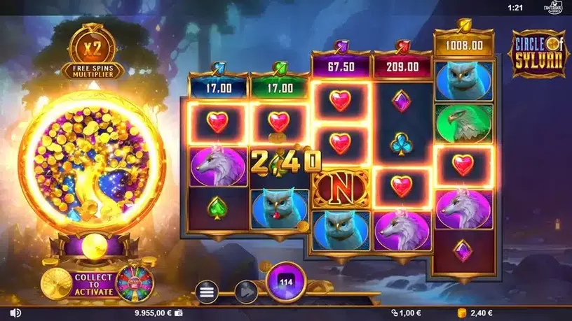 Circle of Sylvan slot screenshot 4
