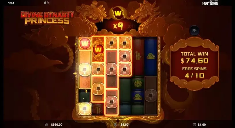 Divine Dynasty Princess slot screenshot 5