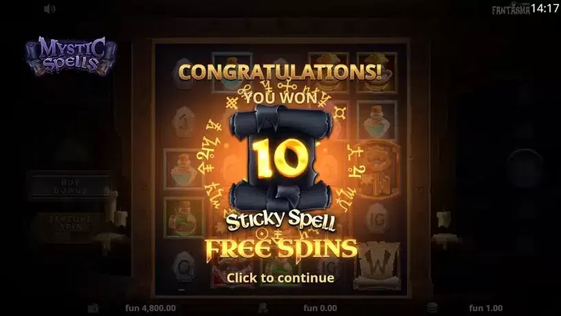 Mystic Spells slot screenshot 3