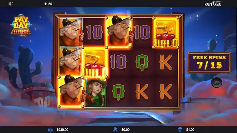 Payday Express slot screenshot 4