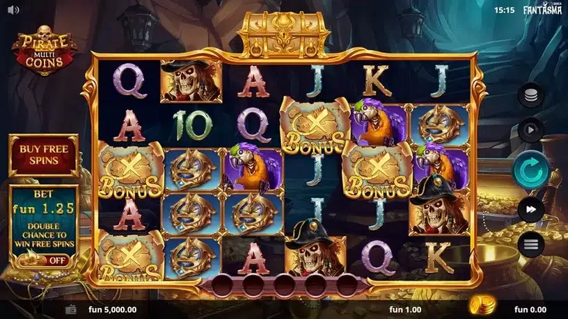 Pirate Multi Coins slot screenshot 1