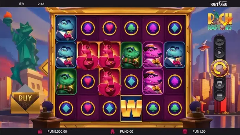 Rich Raptors slot screenshot 1