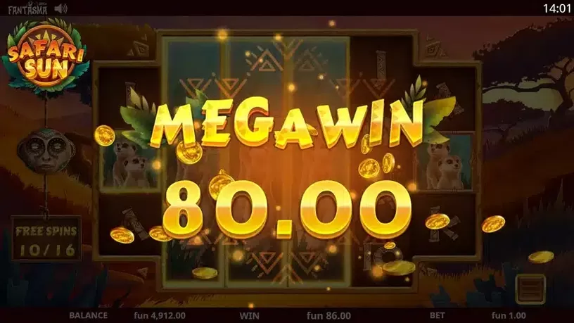 Safari Sun slot screenshot 6