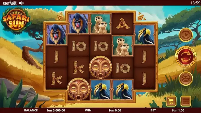 Safari Sun slot screenshot 1