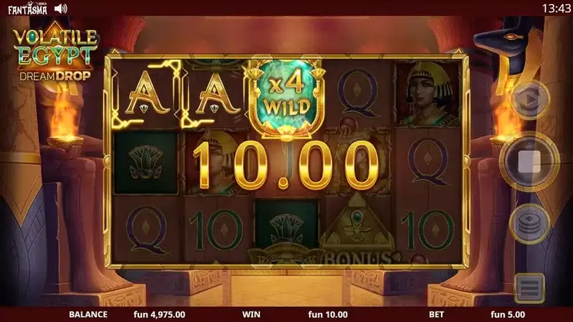 Volatile Egypt Dream Drop slot screenshot 2