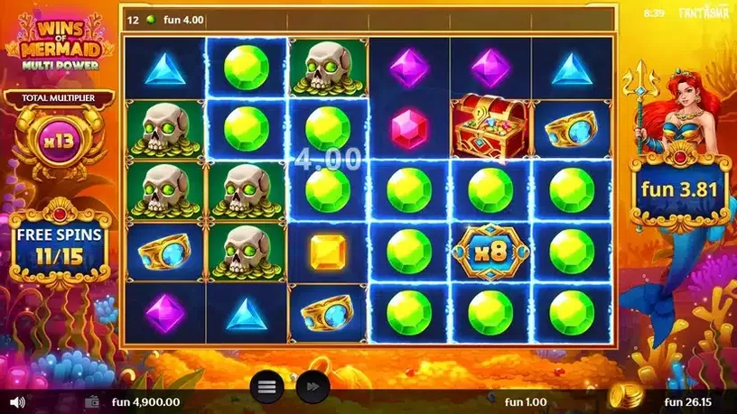 Wins of Mermaid Multipower slot screenshot 5