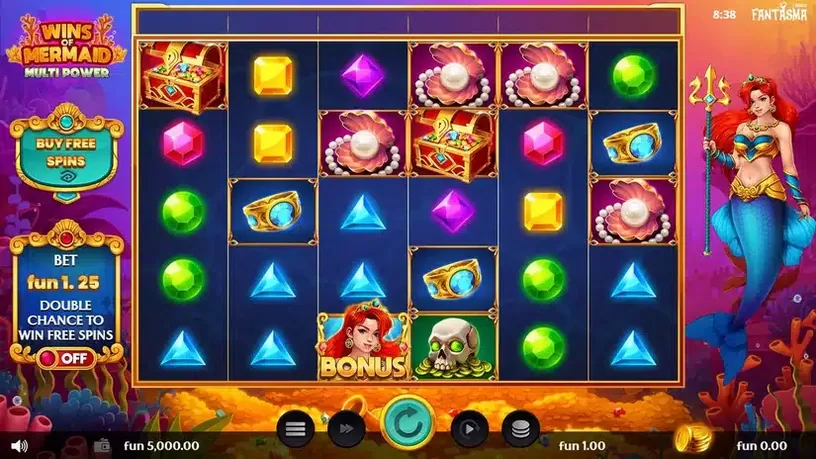Wins of Mermaid Multipower slot screenshot 1