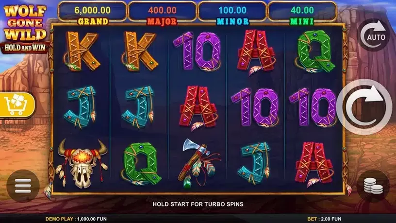 Wolf Gone Wild Hold And Win slot screenshot 1