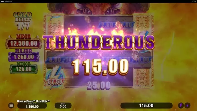 Blazing Bison Gold Blitz slot screenshot 5