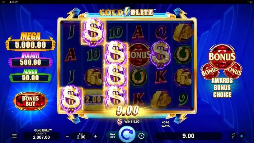 Gold Blitz slot screenshot 1