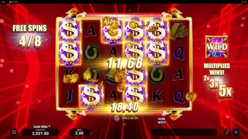 Gold Blitz slot screenshot 5
