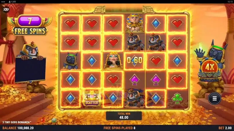 3 Tiny Gods Bonanza slot screenshot 8