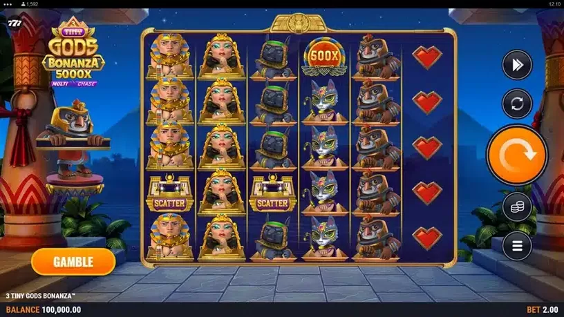3 Tiny Gods Bonanza slot screenshot 1
