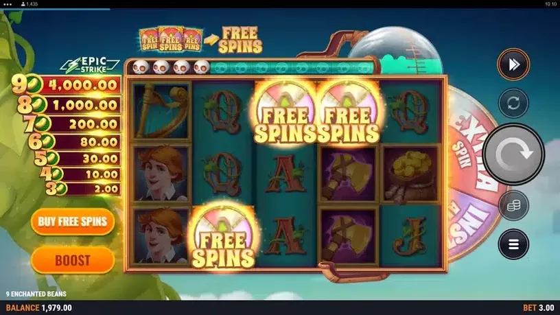 9 Enchanted Beans slot screenshot 5