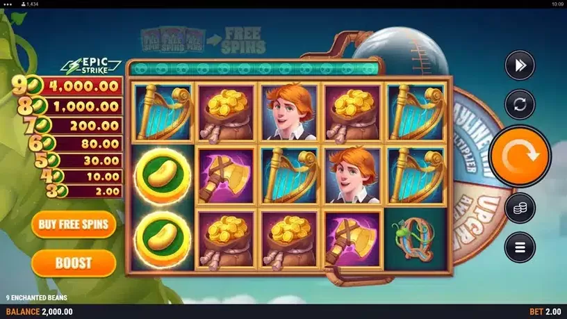 9 Enchanted Beans slot screenshot 1