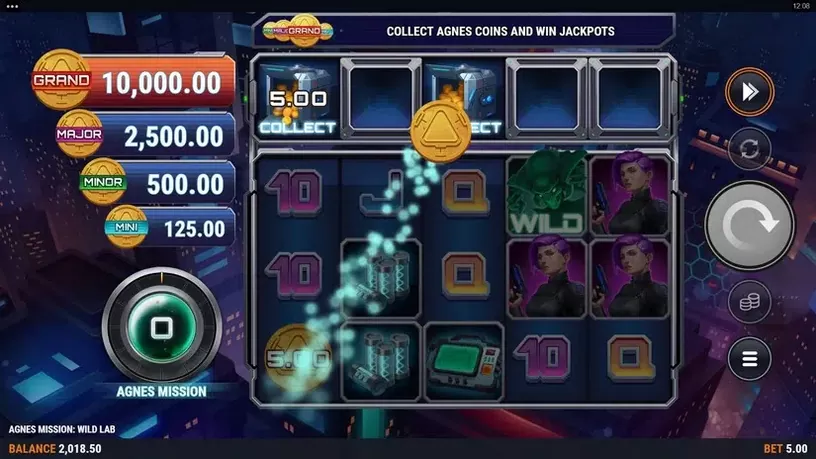 Agnes Mission: Wild Lab slot screenshot 4