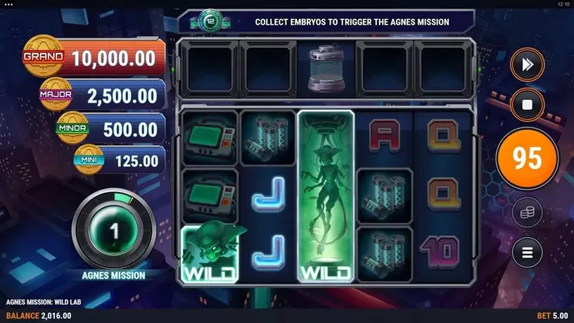 Agnes Mission: Wild Lab slot screenshot 5