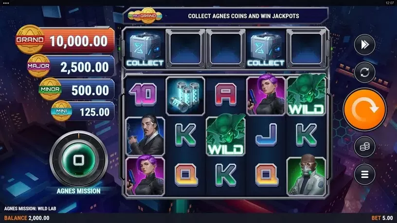 Agnes Mission: Wild Lab slot screenshot 1