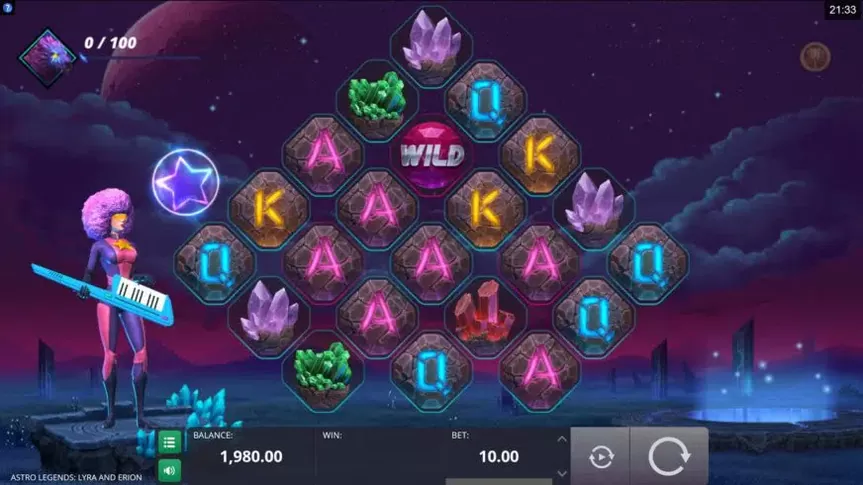 Astro Legends: Lyra and Erion slot screenshot 1