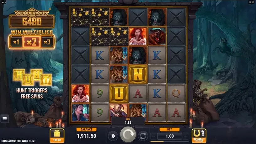 Cossacks the Wild Hunt slot screenshot 2