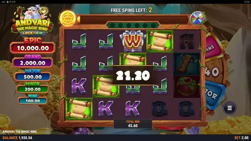 Andvari: The Magic Ring slot screenshot 5
