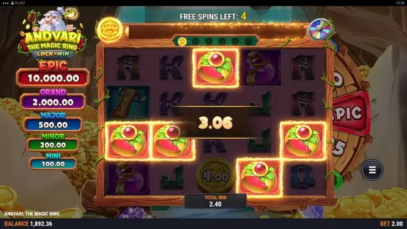 Andvari: The Magic Ring slot screenshot 4