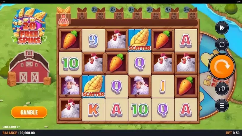Oink Farm 2 slot screenshot 1