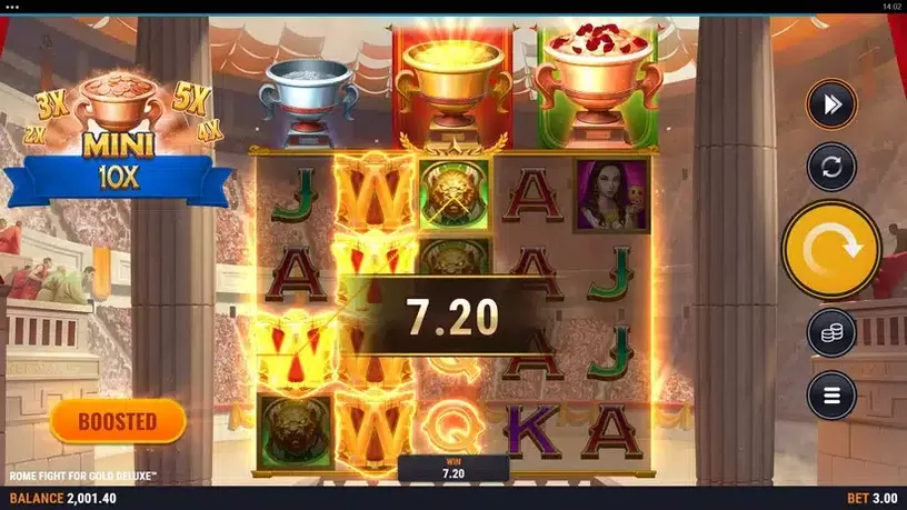 Rome Fight For Gold Deluxe slot screenshot 4