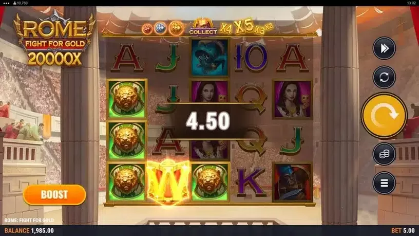 Rome Fight For Gold slot screenshot 2