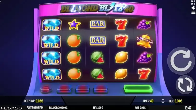 Diamond Blitz 40 slot screenshot 1