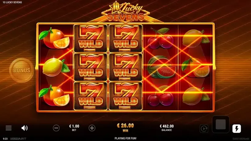 10 Lucky Sevens slot screenshot 4