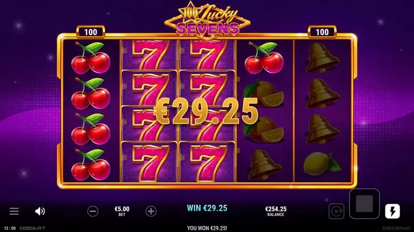 100 Lucky Sevens slot screenshot 5