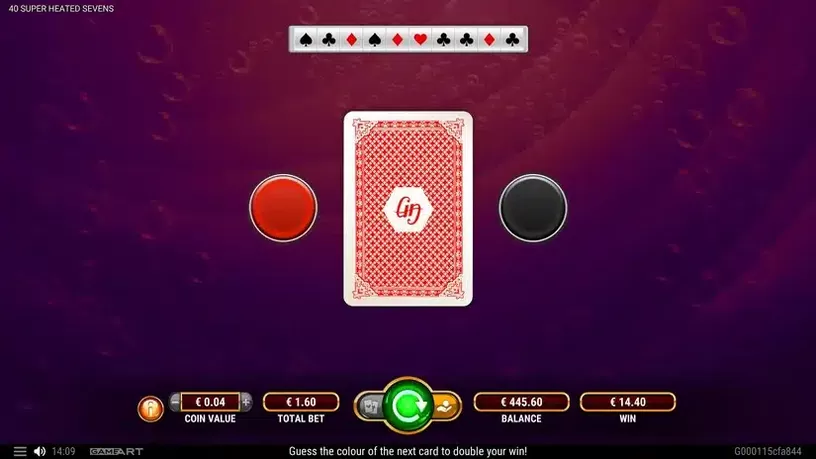 40 Super Heated Sevens slot screenshot 4