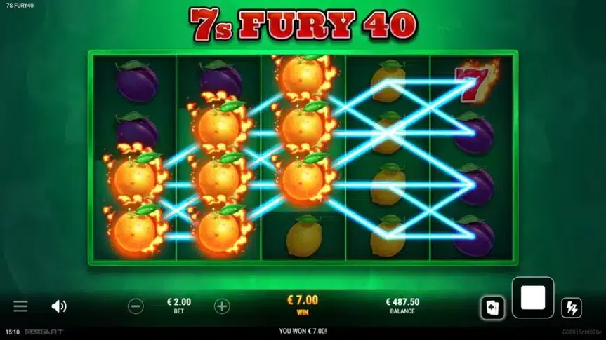 7s Fury 40 slot screenshot 3