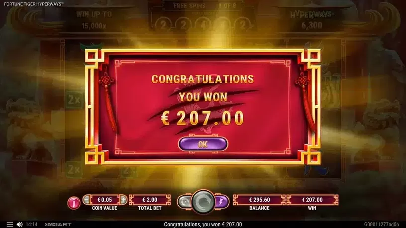Fortune Tiger HyperWays slot screenshot 6