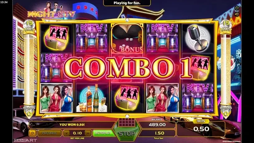Night at KTV slot screenshot 3
