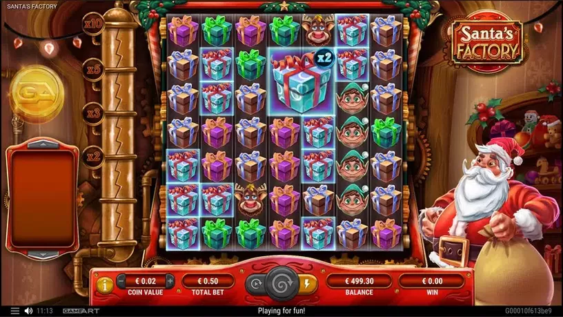 Santa’s Factory slot screenshot 2