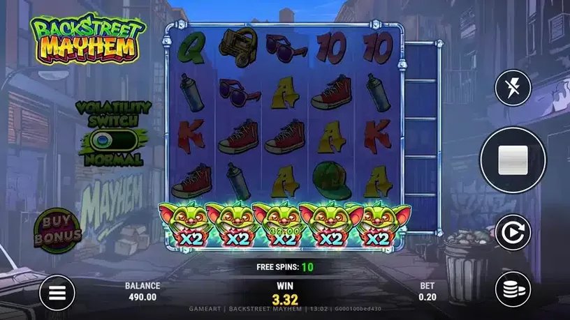 Backstreet Mayhem slot screenshot 3