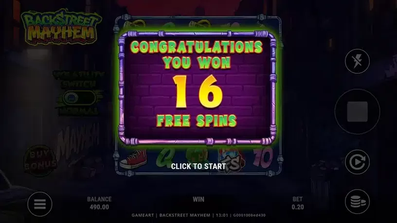 Backstreet Mayhem slot screenshot 2