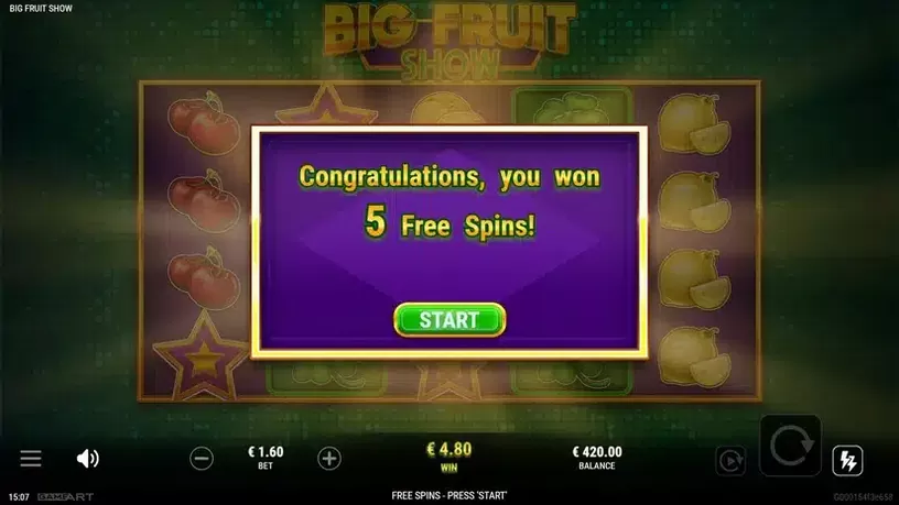 Big Fruit Show slot screenshot 3
