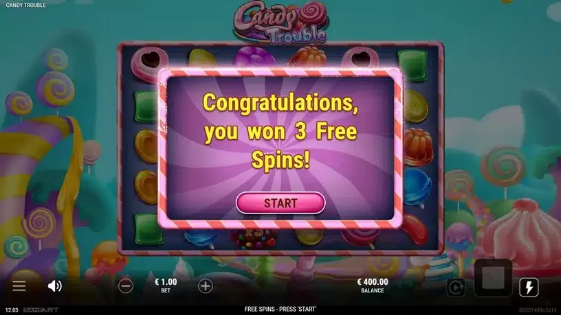 Candy Trouble slot screenshot 3
