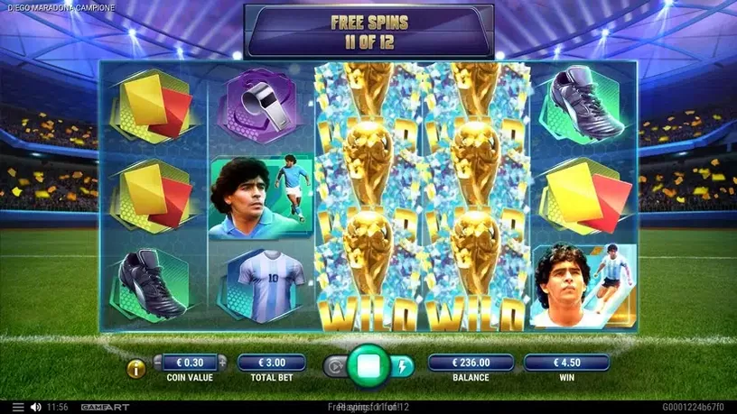 Diego Maradona Campione slot screenshot 5