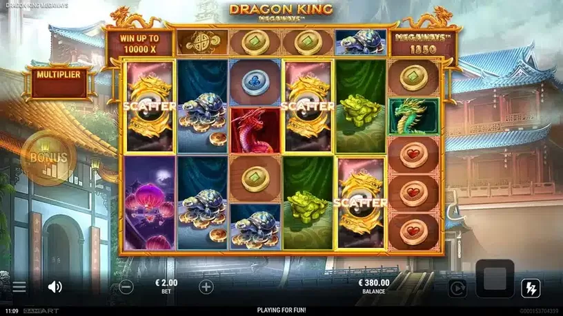 Dragon King Megaways slot screenshot 2