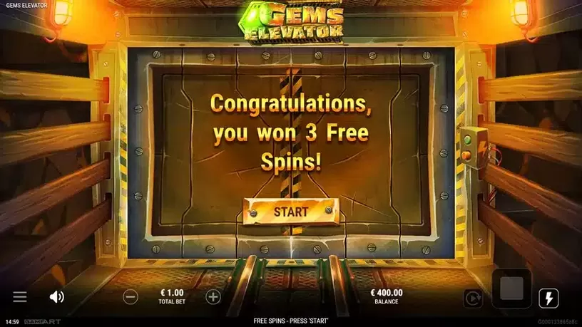 Gems Elevator slot screenshot 3