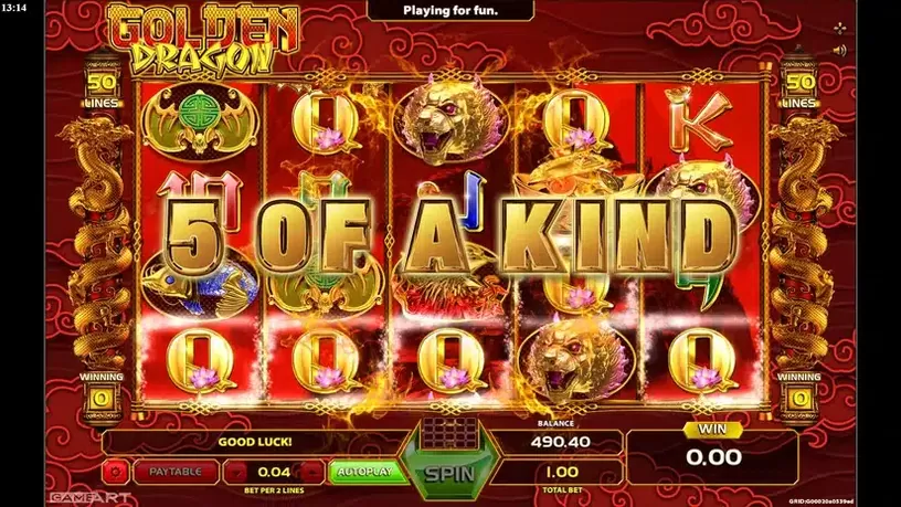 Golden Dragon slot screenshot 3