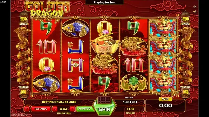 Golden Dragon slot screenshot 1
