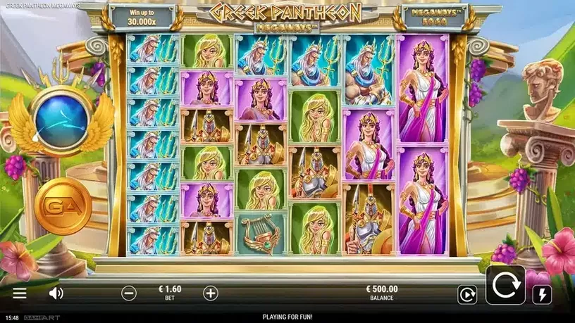 Greek Pantheon Megaways slot screenshot 1