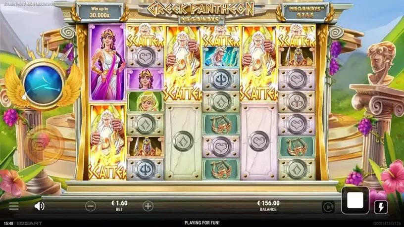Greek Pantheon Megaways slot screenshot 2